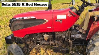 Solis 5515 Tractor work at fields 🏑 with 9 tyne cultiveter performance video subscribe us [upl. by Dougy]