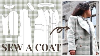 DIY Wool Coat Sew it Professionally from Scratch  LYDIA NAOMI [upl. by Annahsal738]