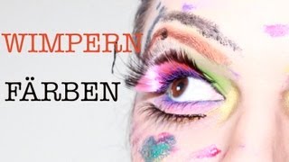 WIMPERN FÄRBEN  NUR WIE [upl. by Ilrak]