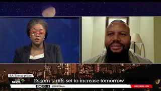 Energy Crisis  Eskom tariffs set to increase from 1st April 2024 Adil Nchabeleng [upl. by Daukas622]