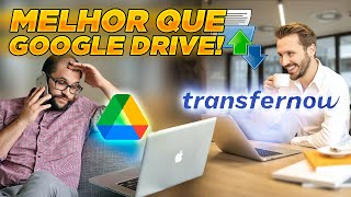 A MELHOR PLATAFORMA para TRANSFERIR ARQUIVOS GRANDES  TransferNow [upl. by Mrots]