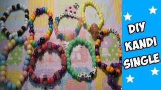 How to Make a Kandi Bracelet  Kandi Tutorial [upl. by Candless]