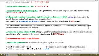 Physiologie respiratoire 3 [upl. by Laurena]