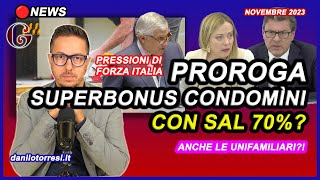 PROROGA SUPERBONUS 110 al 2024 ultime notizie  Forza Italia pressa con un emendamento alla manovra [upl. by Puna563]