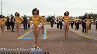 Kentwood vs Bogalusa vs St Helena High School  2018 Mardi Gras Parade [upl. by Aniaj343]