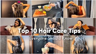 Top 10 HAIR CARE Tips How to grow long healthy hair  tips haircare Mishti Pandey [upl. by Fari807]