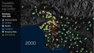 Population Economy and Conflict of Los Angeles [upl. by Tlevesor]