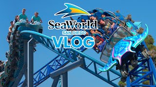 Riding SeaWorld San Diegos Newest Roller Coaster Summer 2024 Vlog [upl. by Pubilis]