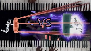 Regular Show gary vs david syntheizer duel cover midi [upl. by Ladnyc]