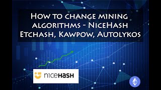 NiceHash  How to change mining algorithms  Etchash Kawpow Autolykos  Ethereum Merge [upl. by Enoyrt]