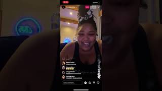 Lizzo listens to jidion song on Instagram live [upl. by Azaria]