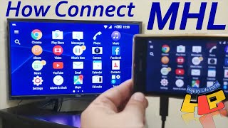 HDMi MHL How To Connect Smartphone To TV LED TV HDTV  Very Helpful [upl. by Edvard522]