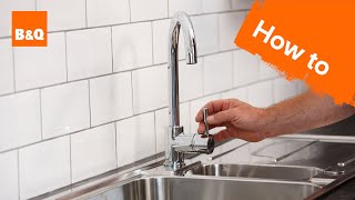 How to replace a kitchen tap part 3 fixing your new tap [upl. by Erdna]