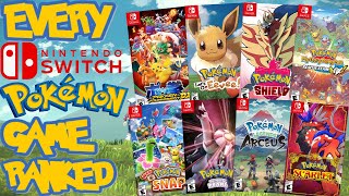 Ranking EVERY Pokemon Game On Switch From WORST TO BEST Top 11 Games [upl. by Bartholomeo]