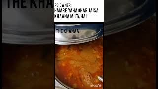 PG ka khana hostellife pglife worklife memes memesedit memepage hostelfood coliving edits [upl. by Eenafets]