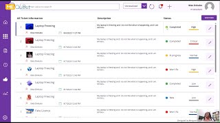 Support Ticket System Built with PowerApps [upl. by Barram]