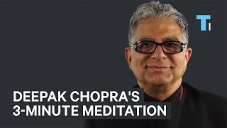 Deepak Chopras GoTo 3Minute Meditation To Stay Focused [upl. by Dymphia]