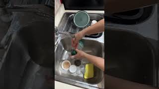 dishwashing cleaning dishwash cooking soap cleantok dishwasher asmr asmrsounds [upl. by Meer]