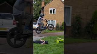 Did he make the jump over BmxCaiden Thanks to mtbhopper ramp 😅 [upl. by Llehsal]