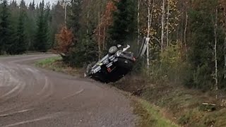 Kokkola SM Ralli 2023 Crash amp Action [upl. by Wystand407]