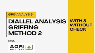 Diallel Analysis Griffing Method 2 [upl. by Sinnel]