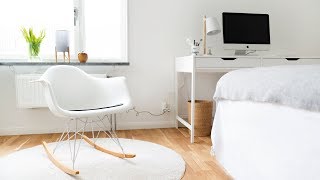 Minimalist bedroom tour  Before and after [upl. by Kathye]