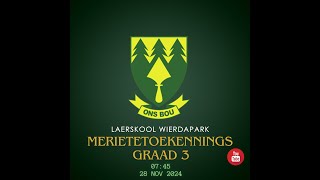 Merietetoekennings GRAAD 3  W8 W9 W13 W17 2024 [upl. by Nedry385]