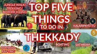 Top Five Things to Do in Thekkady Kerala  തേക്കടിയിൽ കാണേണ്ട അഞ്ചു സ്ഥലങ്ങൾ [upl. by Eirelam]