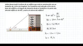 😎SOLUCIÓN DE TRIÁNGULOS RECTÁNGULOS⏩ANGULOS DE ELEVACIÓN Y DEPRESIÓN 📝 🔺EJ7✔️ [upl. by Tate]