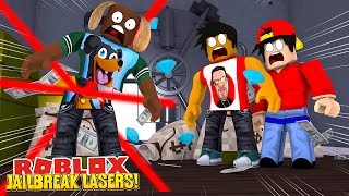 LASER BEAMS CHOP ME UP IN JAILBREAK  Roblox gaming adventures [upl. by Nylissej464]