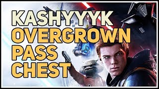 Overgrown Pass Chest Kashyyyk Star Wars Jedi Fallen Order [upl. by Shantee208]