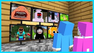 MIPAN amp ZUZUZU BUAT BANYAK CCTV UNTUK MEMANTAU MONSTER DI KOTA MINECRAFT SEREM BANGET [upl. by Elehcir]