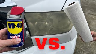 The TRUTH about WD 40 vs Headlights [upl. by Yalonda32]