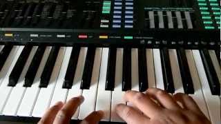 How to play Axel F on the keyboard Part 1 [upl. by Ennaeed842]