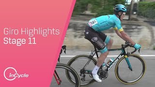 Giro dItalia 2018  Stage 11 Highlights  inCycle [upl. by Enilauqcaj]