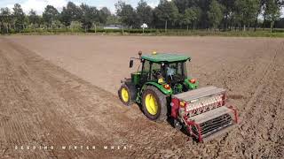 John Deere 5E Seeding Winter Wheat [upl. by Sanjiv]