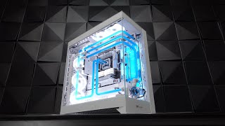 Custom Pc Build 143 quot Frozen Core quot A Custom watercooled Gaming PC [upl. by Anaynek936]