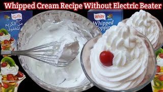 Whipped Cream powder  Whipy Whipped cream Recipe without electric beaterWhipy whip whipping cream [upl. by Ozen]