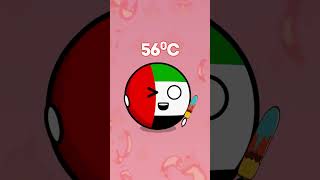 The Hottest Countries 🥵 countryball [upl. by Soirtimid]