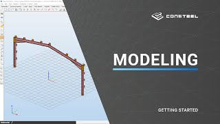 Getting started with Consteel  How to model a haunched frame [upl. by Aubarta]