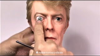 2018 DAVID BOWIE  WIP HYPERREALISTIC SCULPTURE  ESCULTURA HIPERREALISTA EN PROCESO 2018 [upl. by Nwahsauq627]