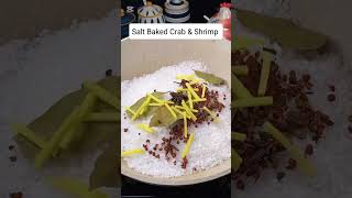 Salt Baked Crab amp Shrimp super easy delicious recipe [upl. by Kamaria]