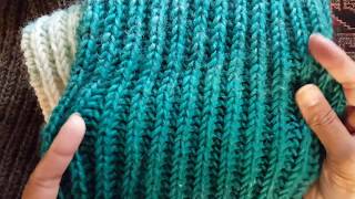 How to knit 1color brioche stitch a Knittycats Knits tutorial [upl. by Norrahs]