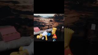 Father and Son Moment Bart and Homer Simpson Stop Motion shorts [upl. by Ettelimay998]