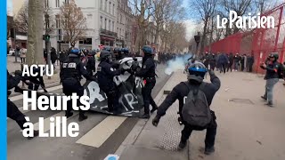 Zemmour à Lille  des heurts en marge de la manifestation pour dire «non au racisme» [upl. by Iviv]