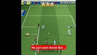 Just want assist but ball come to he 🤯☠️ haaland pes fcmobile efootball shorts youtubeshorts [upl. by Hanus147]