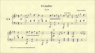 Schubert 8 Ländler D 378 No 8 [upl. by Eisinger163]