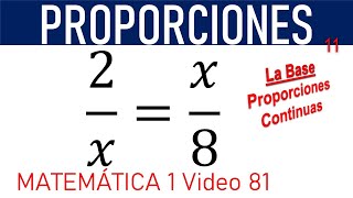 PROPORCIONESProporciones continuas [upl. by Nageam]