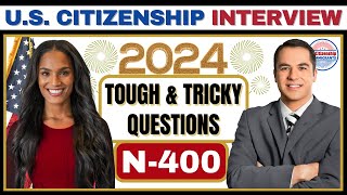 NEW US Citizenship Interview 2024 Actual Case Questions amp Answers Practice  N400 Naturalization [upl. by Lleinad]