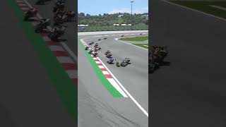 Rossis mistake when cornering resulted in him leaving the race [upl. by Crawley]